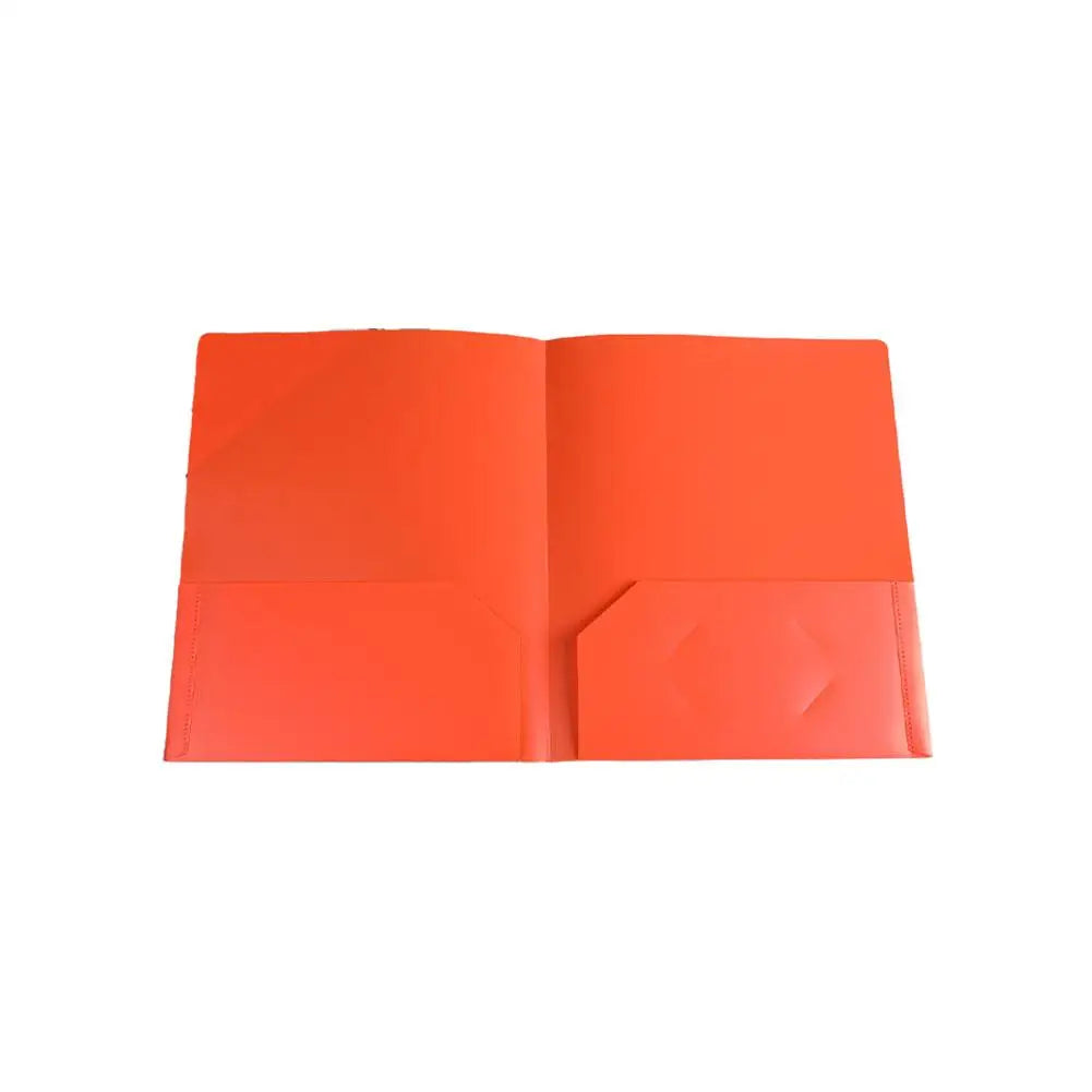 Plastic File Folder 2 Pockets & Business Card Slot | A4 Letter Plastic File Folder Zpaxo F