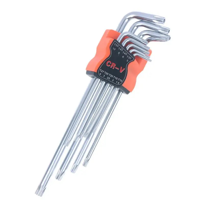 9Pcs/lot Torx Star Wrench Set Allen Keys Hexagon Spanner Dual End L Type Star Screwdriver Hand Repair Tools For DIY Home Repair Zpaxo A3