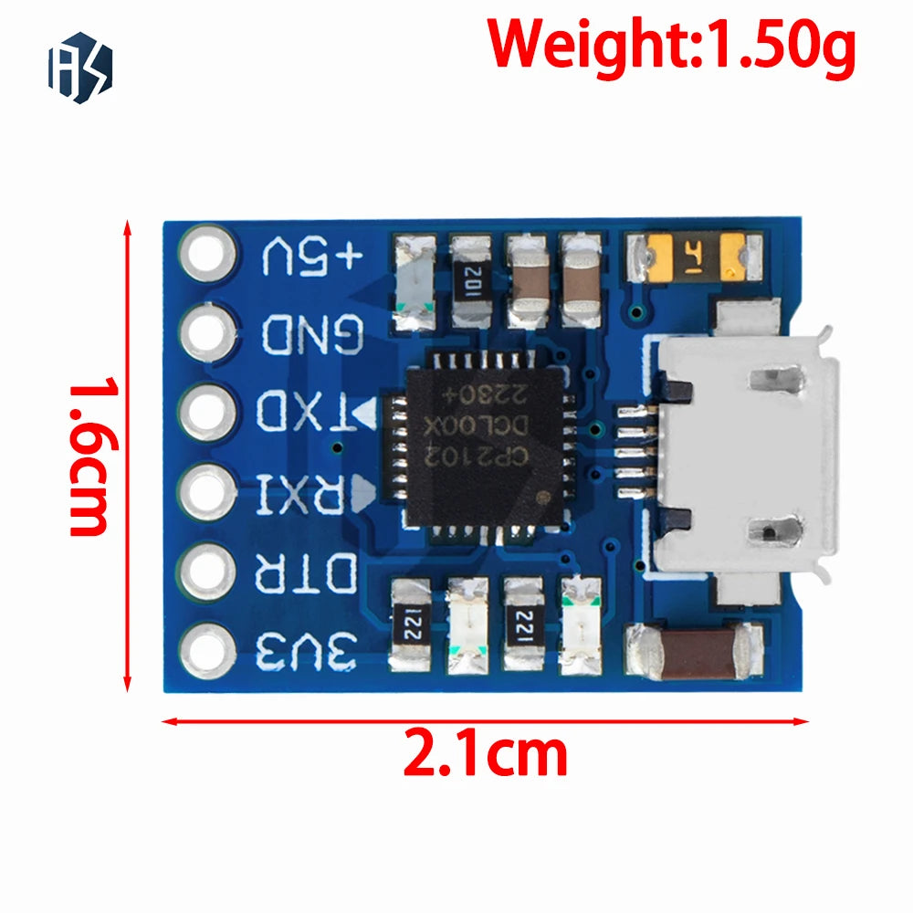 5-Pin Micro USB CP2102 Serial Converter 2 0 UART TTL Multi-chip FT232 Zpaxo