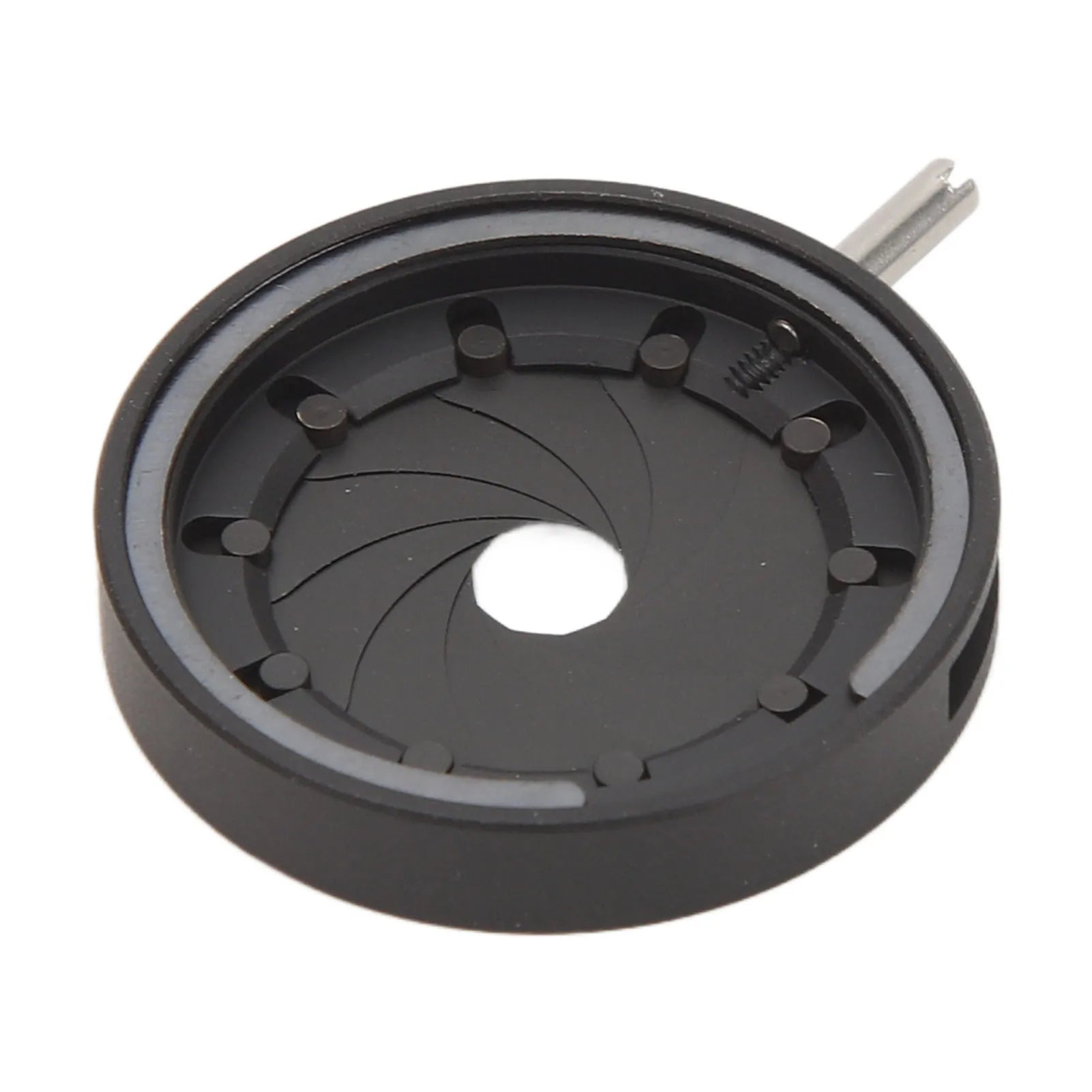Aperture Diaphragm Adapter 10 Blade Aluminum Alloy Optical Diaphragm Manual Adjustable Easy Installation for Microscope