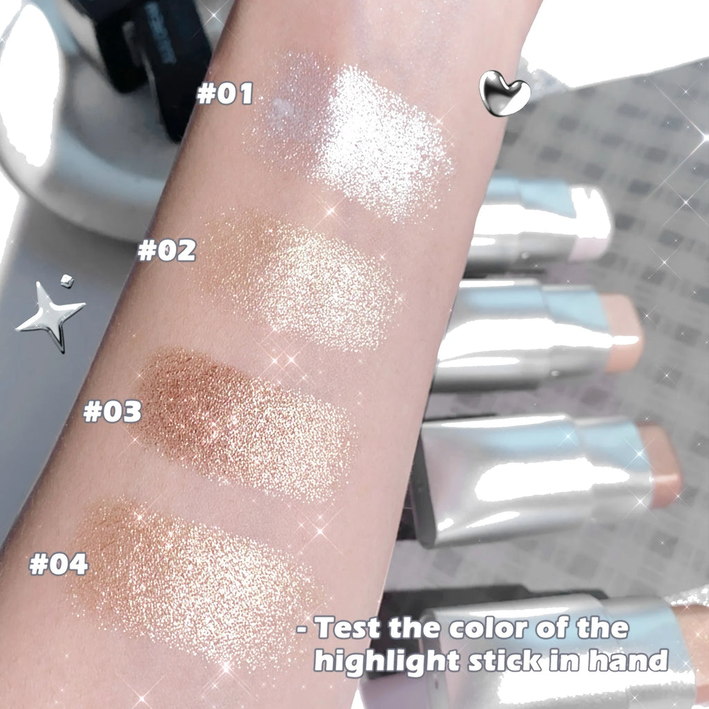 Fluorescent highlighter - Moist facial skin, natural contouring, brightening lighting effects and highlight effects Zpaxo