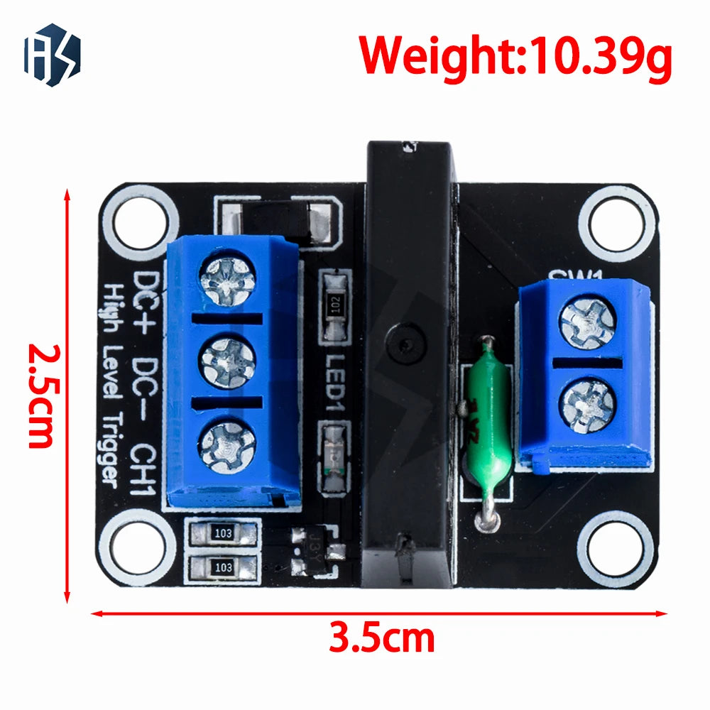 5V Relay 1 2 4 8 Channel SSR Low Level Solid State Module 250V 2A Zpaxo