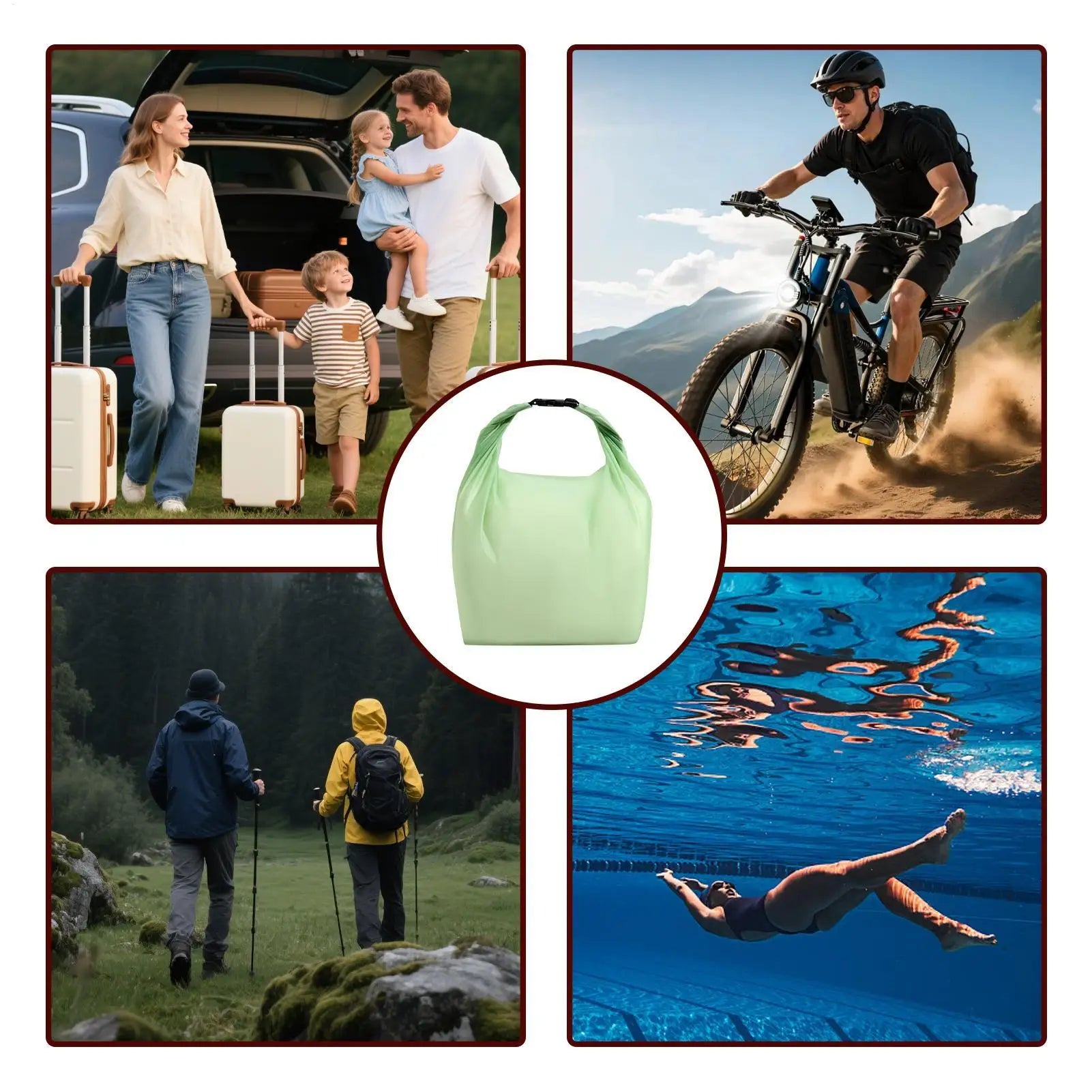 Laundry Bag Travel Waterproof Swimsuit Organizer Dirty Clothes Women