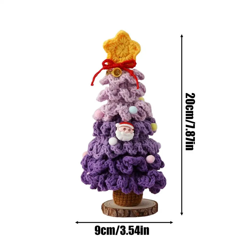 Christmas Tree 7-Layer Gradient Colors Knitting Crochet Holiday