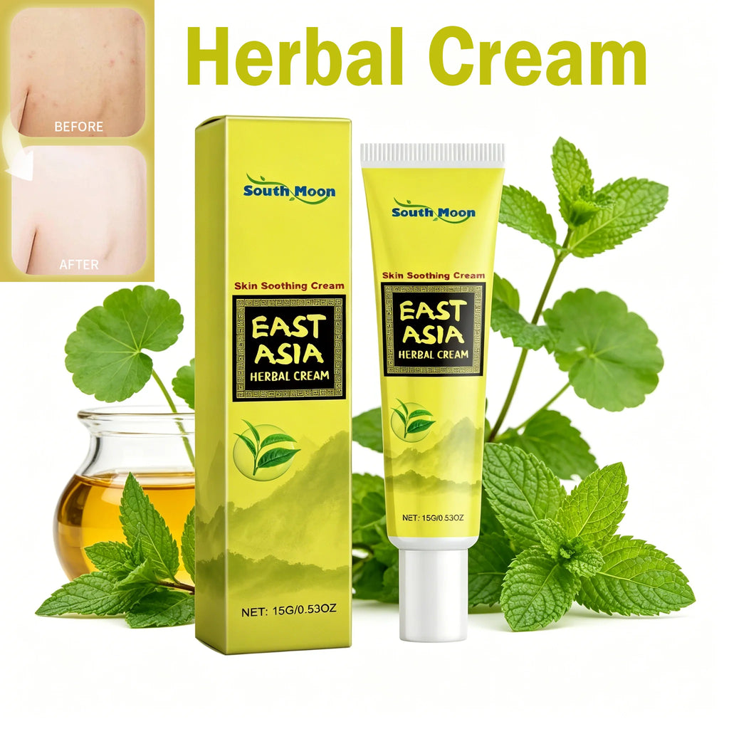 Herbal Cream Soothing Moisturizing Skin Cream with Tea Tree Centella Asiatica for Dry Skin Daily Nourishing Improve Skin Dryness Zpaxo