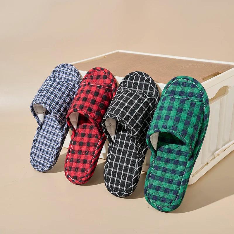 Women Slippers Lightweight Home Shoes Antislip Soft Indoor Fabric