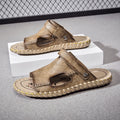 Summer Men Sandals Leather Mens Casual Shoes Outdoor Beach Roman Zpaxo 26326 39