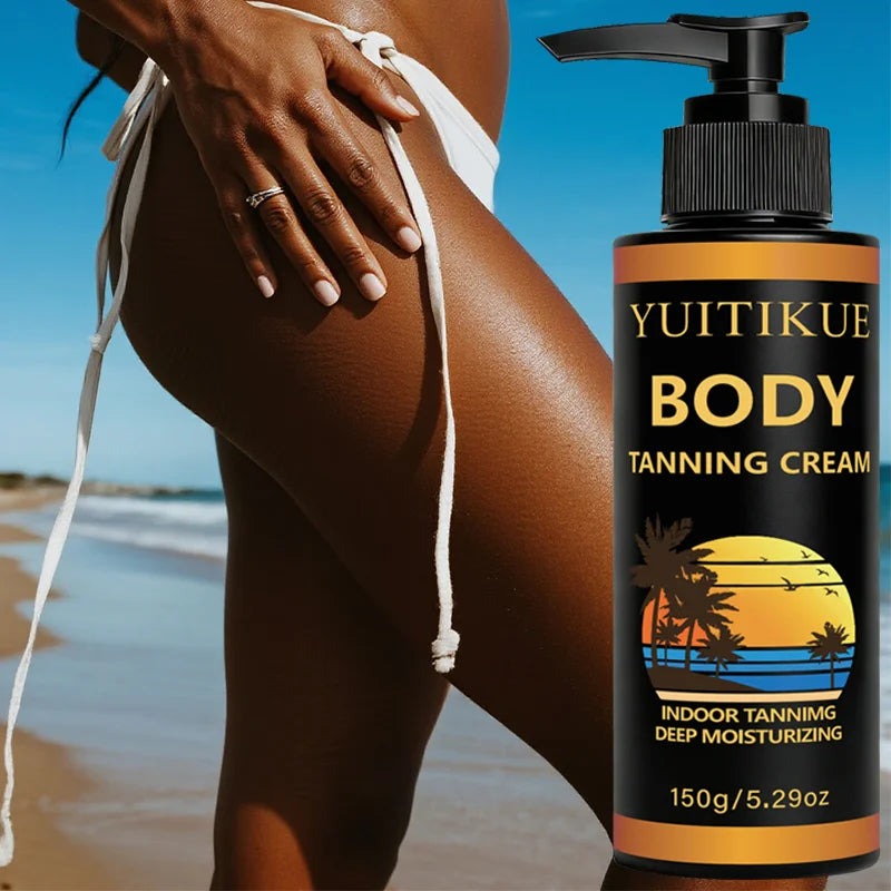 YUITIKUE Self Tanner Body Bronzer – Natural Dark Tan 150g Self Tanner Bronzer Zpaxo Default Title