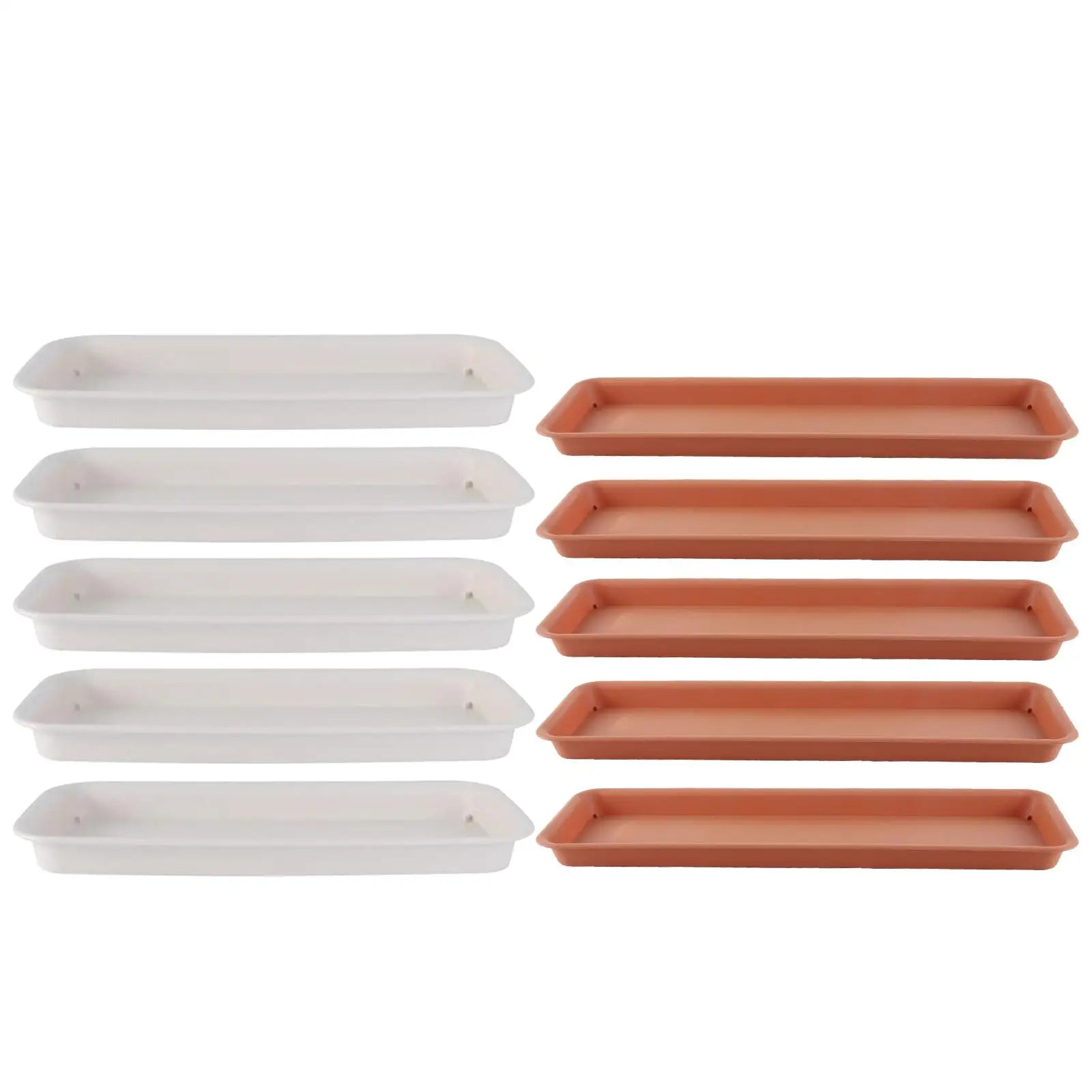 5 Pieces Plant Saucers Plant Trays Planter Trays Plant Pot Saucers for Yard Balcony Windowsill Indoors Outdoor Courtyard Zpaxo