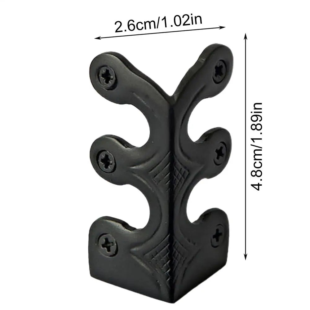 Skiffers Baseboard Corner Protectors Metal Skiffers Antique Baseboard Cover Solid Brass Home Corner Guard Decorative Protector Zpaxo Black
