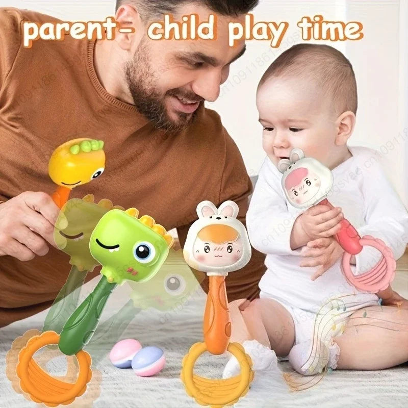 2-Pack Baby Rattle Toys – Animal Shape Infant & Toddler Rattles Baby Rattle Toy Zpaxo
