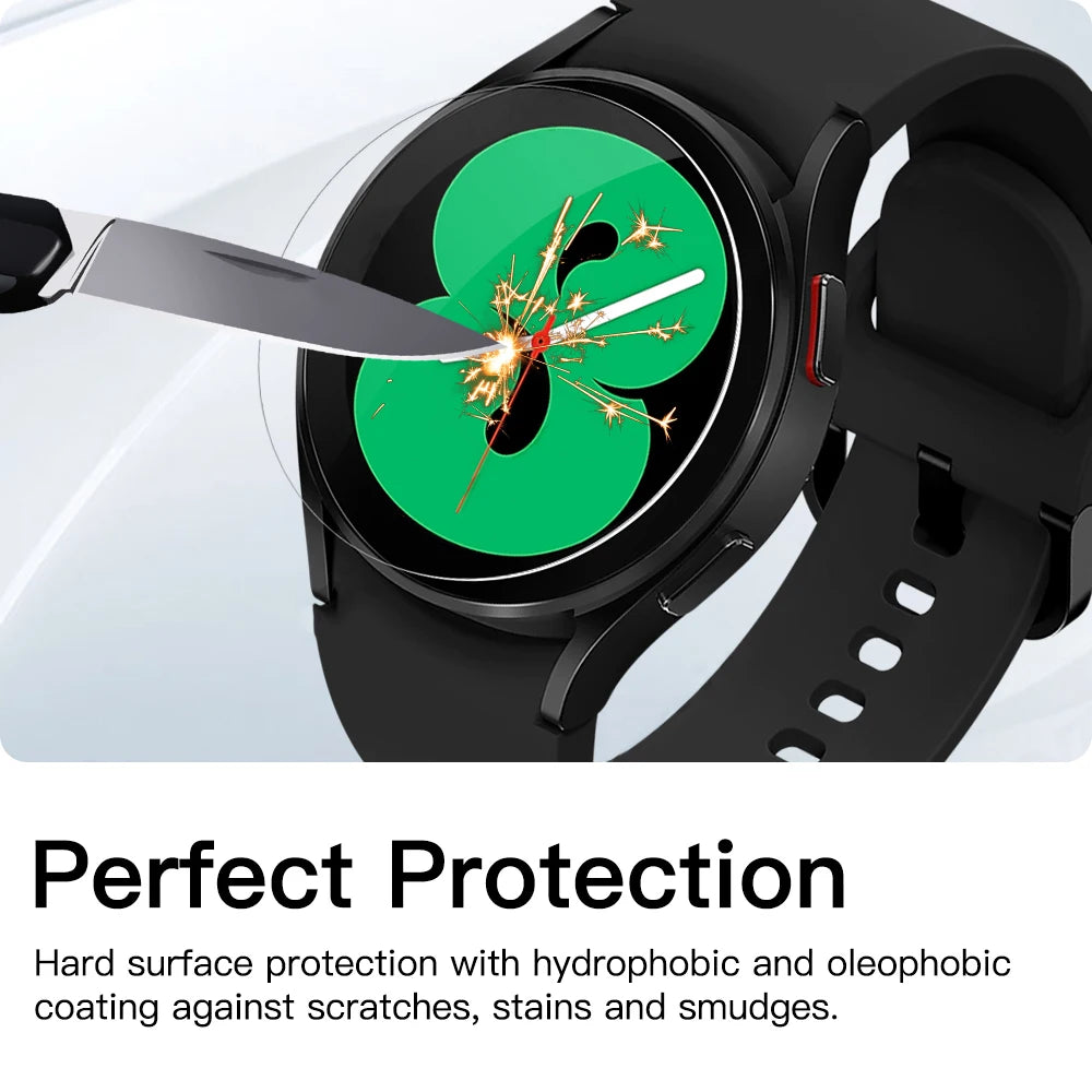 5PCS Tempered Glass For Samsung Galaxy Watch 7 6 5 4 Screen Protector For Galaxy Watch 5 Pro 6 Classic 47MM 45MM 44MM 43MM 40MM Zpaxo