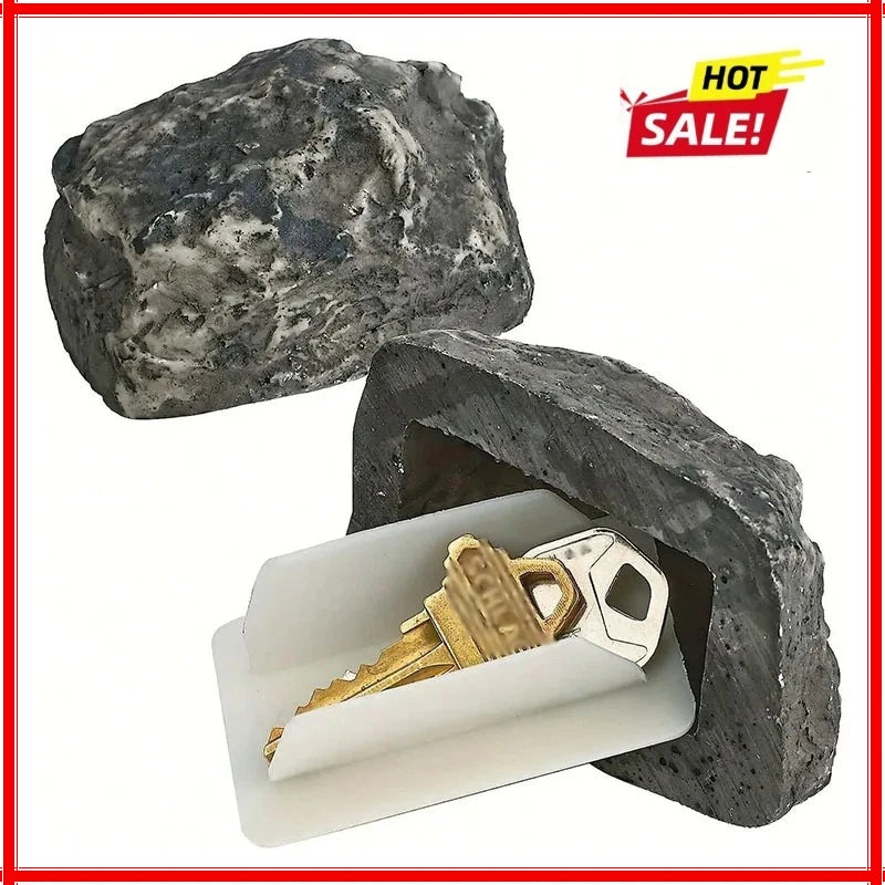 1pcs Key Hider Outdoor Fake Rock Key Box Hidden Keys Holder for Front Door Garden Zpaxo