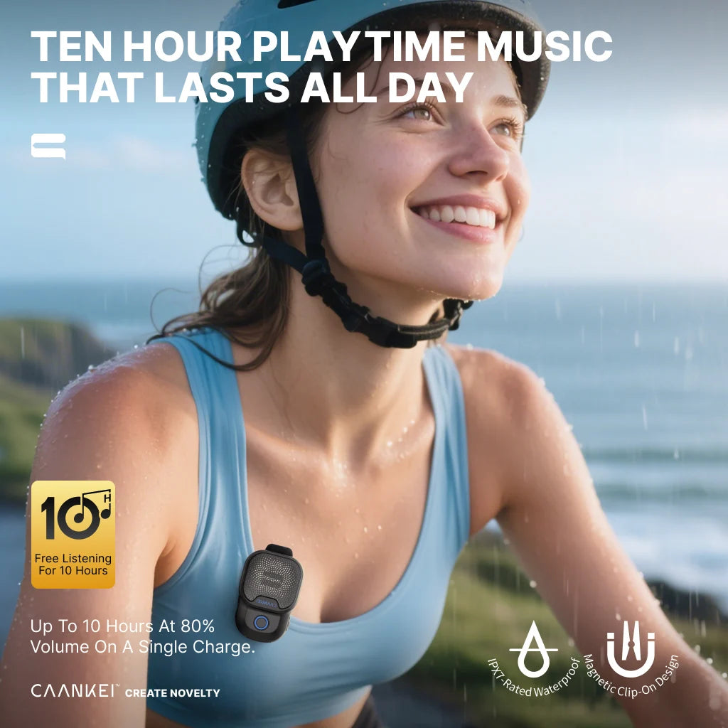 Wearable Outdoor Bluetooth Speaker IPX7 Waterproof Portable Sport Zpaxo