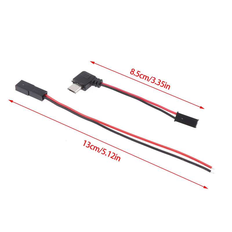 TG1 Motorcycle Interface USB-Micro C 90 Degree Male+JST Plug USB JST