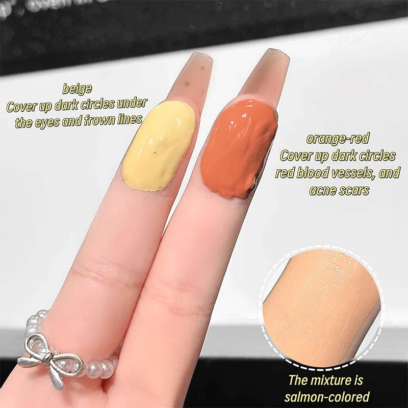 Hydrating Eye Brightening Concealer Full Coverage Waterproof Lasting Liquid Concealer Corrects Spots Dark Circles Facial Makeup Zpaxo