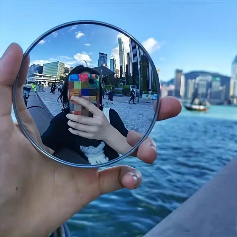 Small & Large Round Travel Mirrors – Convex Wide-Angle, Portable for Photography, Selfies Content Creators Zpaxo