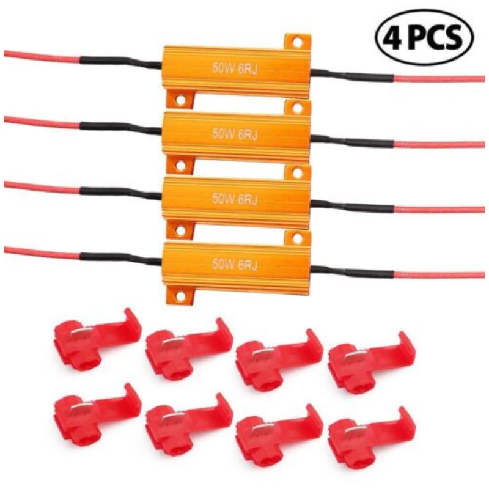 Load Resistors LED Light 50W 6RJ Wirewound Resistor Aluminum Shell