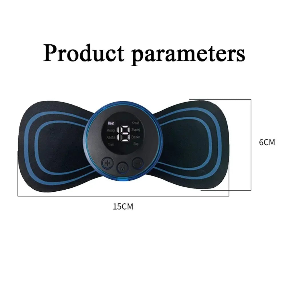 1 5 EMS Neck Electric Massager Cervical Patch 8 Modes 19 Levels