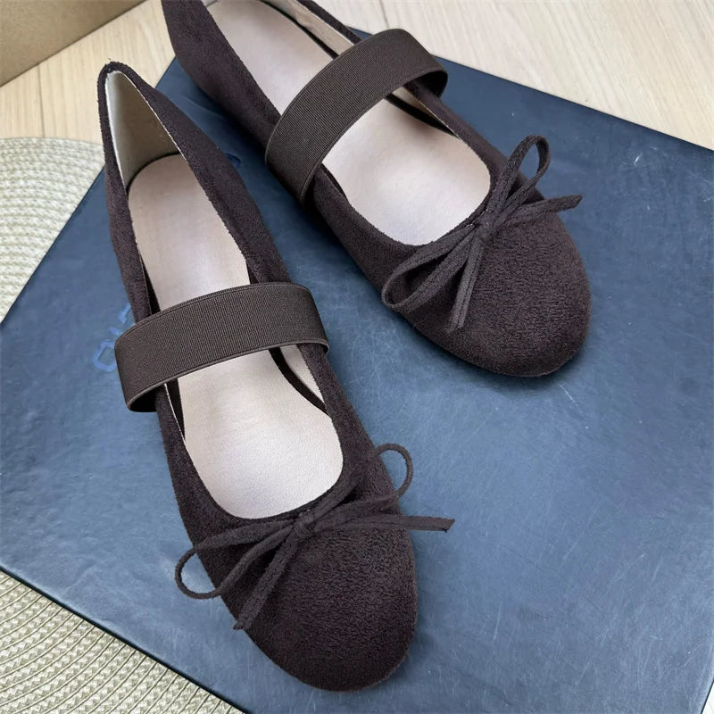Retro Shallow Flat Shoes for Women 2025 New Spring Autumn Flat Ballet Skirt Mary Jane Shoes Loafers Women zapatillas mujer Zpaxo