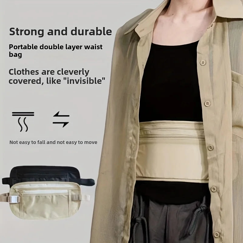 Concealed Anti-theft Waist Pouch Passport Holder Travel Running