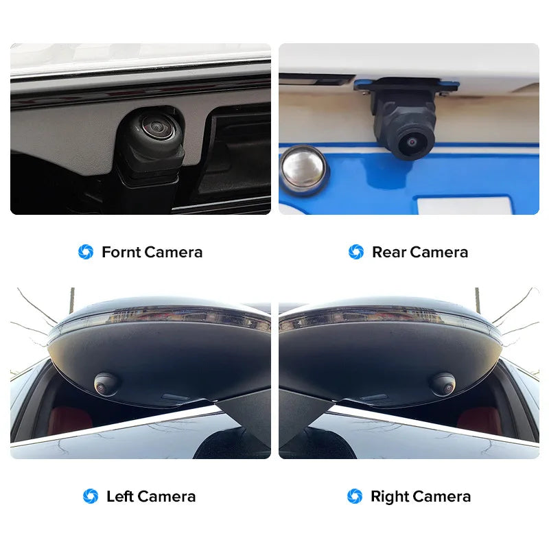 Car 360 Camera 1080P 3D WDR AHD Surround View System 4 Channel DVR Zpaxo