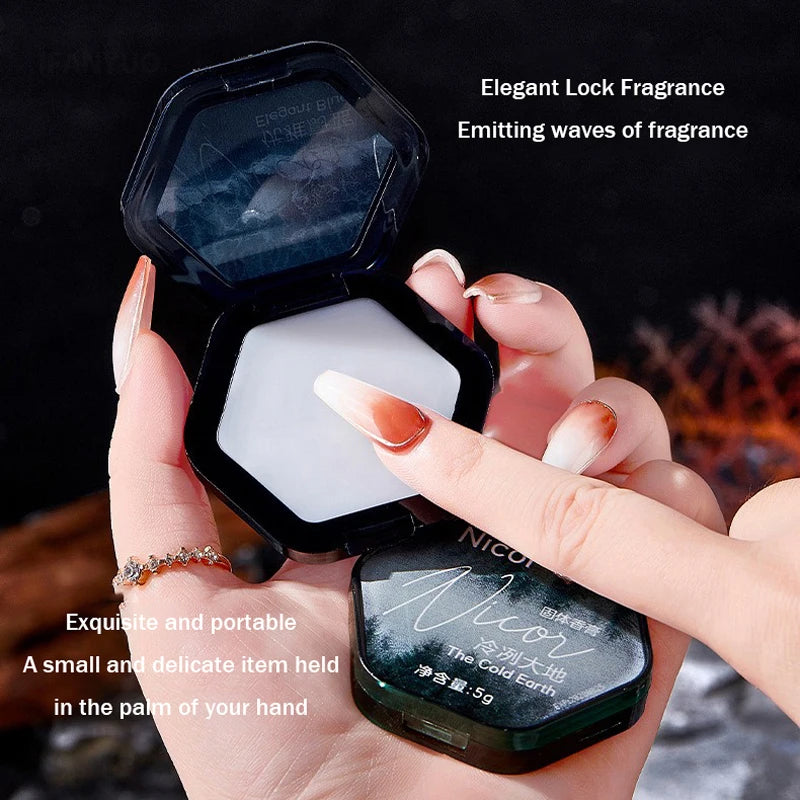 Men's Refreshing Long-lasting Solid Perfume Portable Mild Vanilla