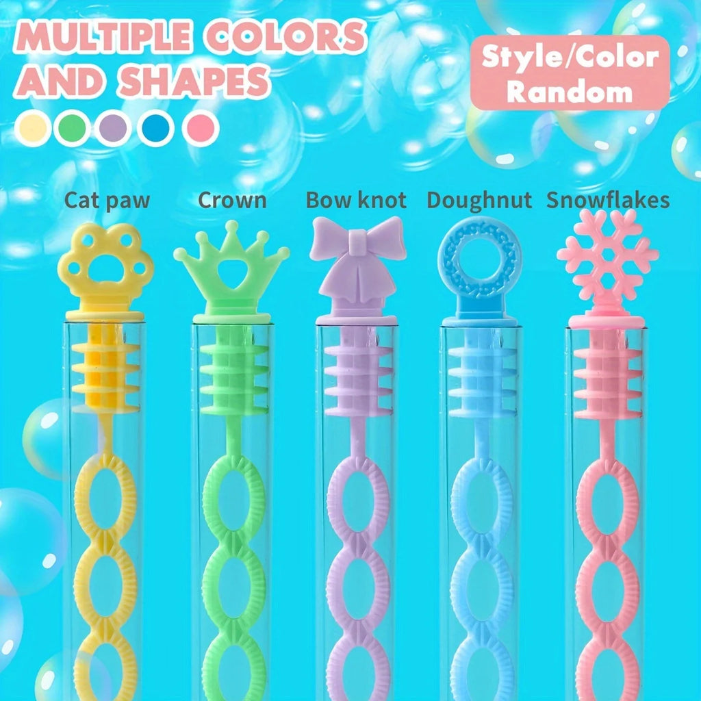 Mini Bubble Wands Set – Pastel Party Favors for Weddings & Events