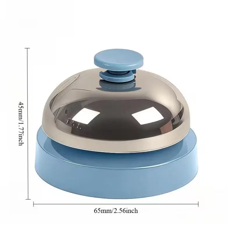1pcs Push-to-Talk Metal Chime with Clapper – Handheld Bell for Pet Training, Classroom, Parties & Microphones Zpaxo
