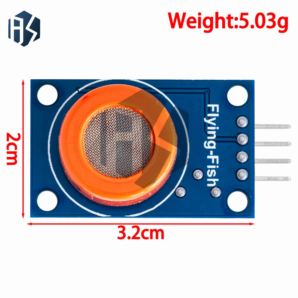 MQ Series Gas Detection Sensor Module Includes MQ-2 MQ-3 MQ-4 MQ-5 Zpaxo
