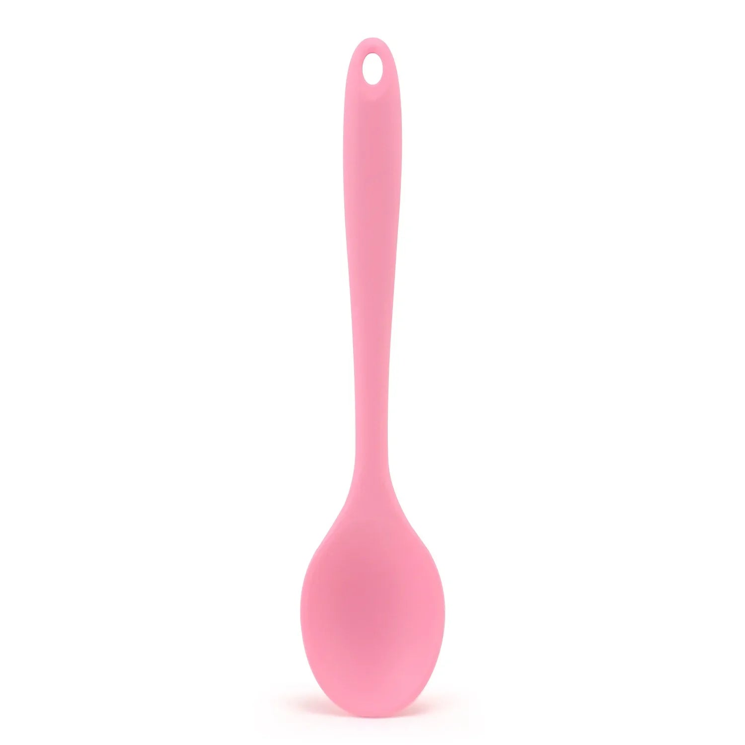 Hot Silicone Spoon Tableware Small Mixing Spoon Denser Salad Seasoning Denser Spoon Kitchen Small Tool Zpaxo Pink