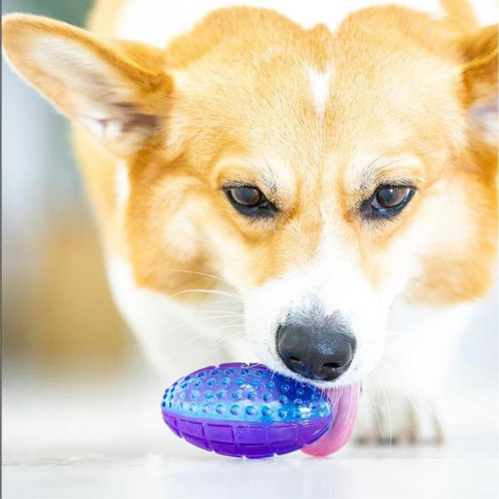Pet Dog Puppy Squeaky Chew Toys Sound Pure Natural Non-toxic Rubber Zpaxo