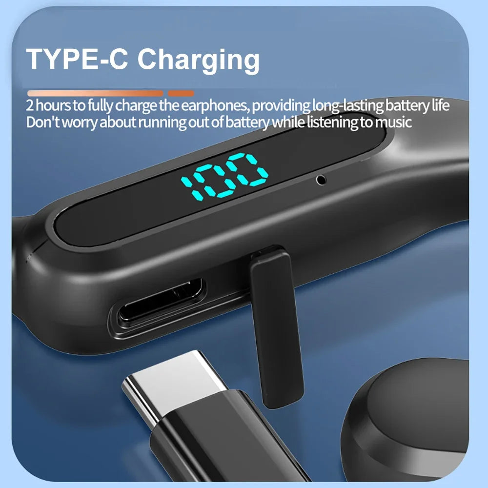 Air Conduction Bluetooth 6 0 Earphones TWS Wireless Sports Headphones