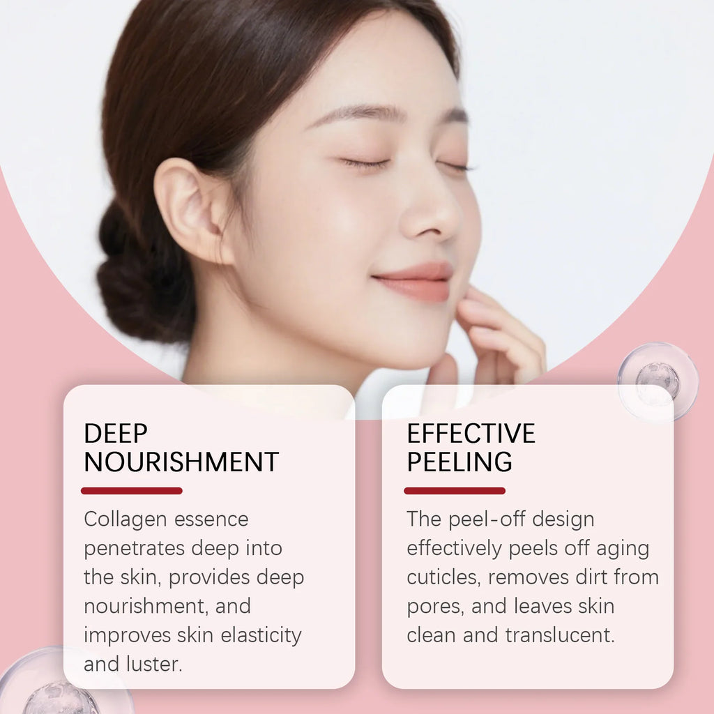 Collagen Peel Off Mask – Blackhead Removal & Skin Brightening Peel Off Face Mask Zpaxo