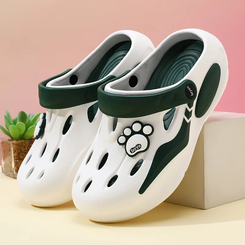 Women's Comfortable EVA Garden Clogs Closed Toe Sandals Indoor Zpaxo green 35-36