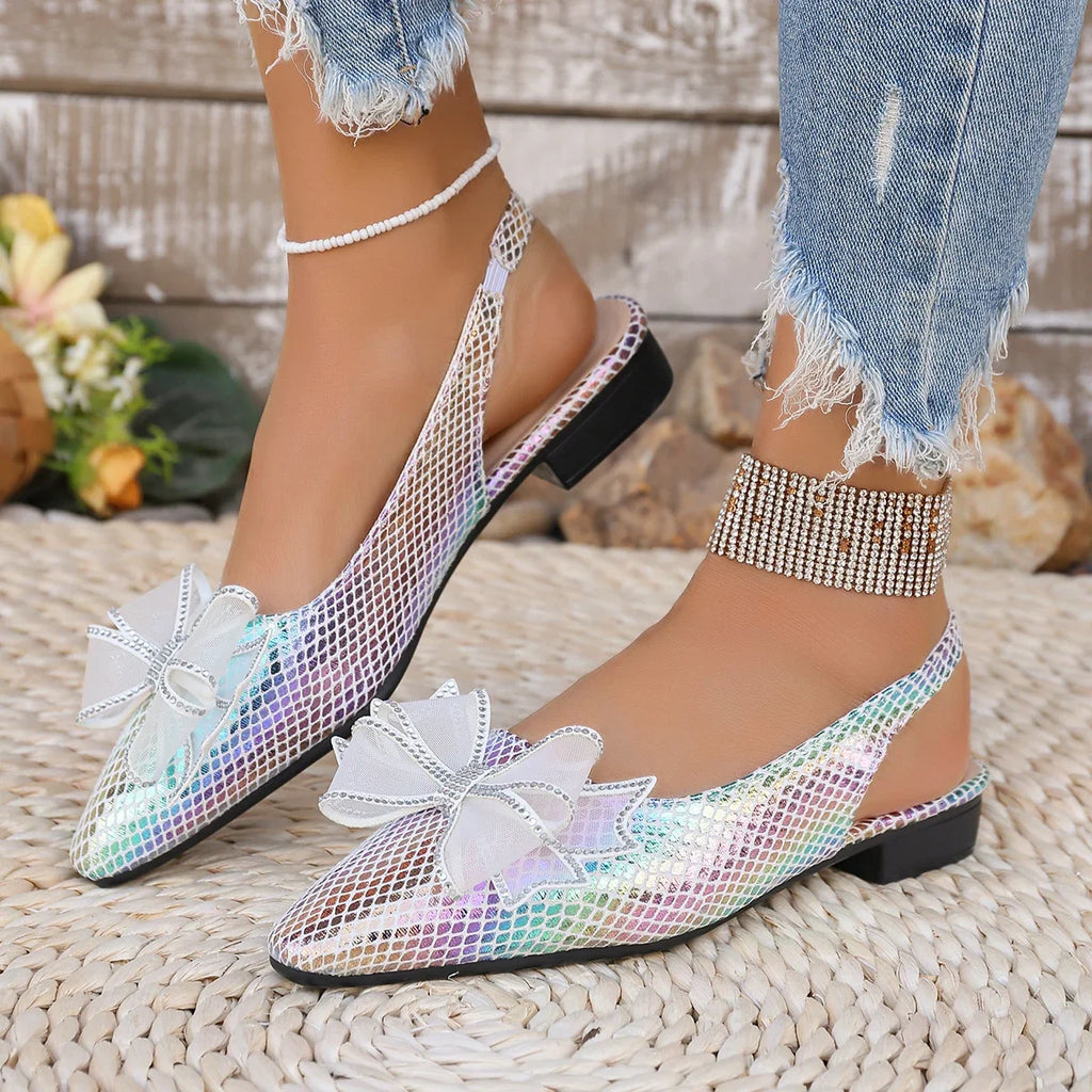 Trend Women Flat Sandals Wedding Shoes Bride Summer Butterfly Outdoor Zpaxo