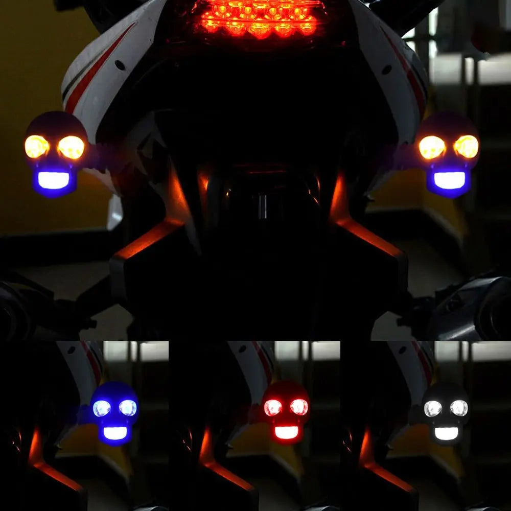 Universal Fit Motorcycle Turn Signal Lights Dual Light DC 12V Zpaxo