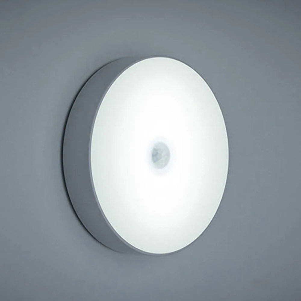 USB Rechargeable LED Night Light with Switch, Motion Sensor Magnetic Wireless Lamp, Warm White No Flicker for Closet Bed Cabinet Zpaxo White with Switch