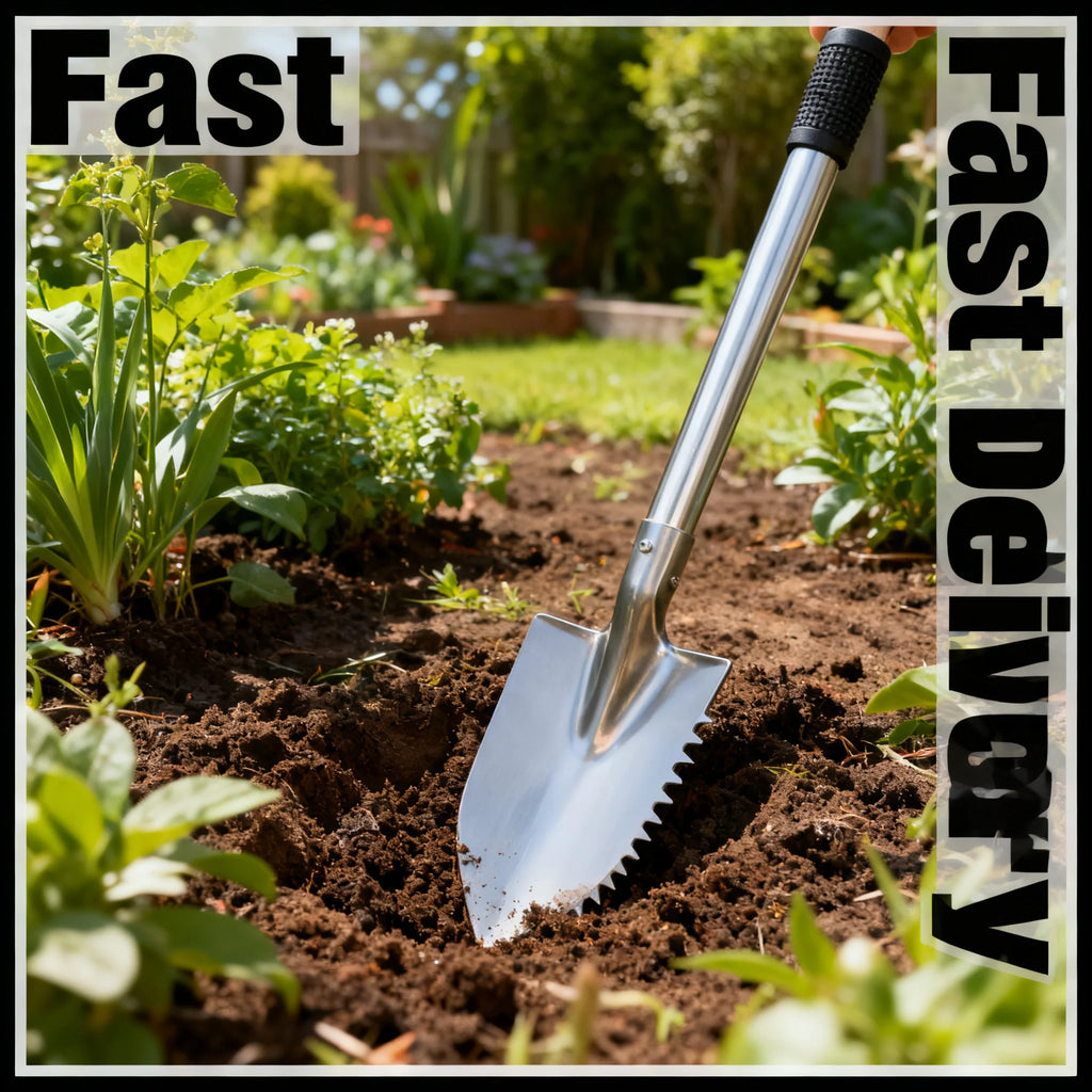 Heavy Duty Stainless Steel Garden Trowel – Non-Slip Grip Garden Hand Trowel Zpaxo