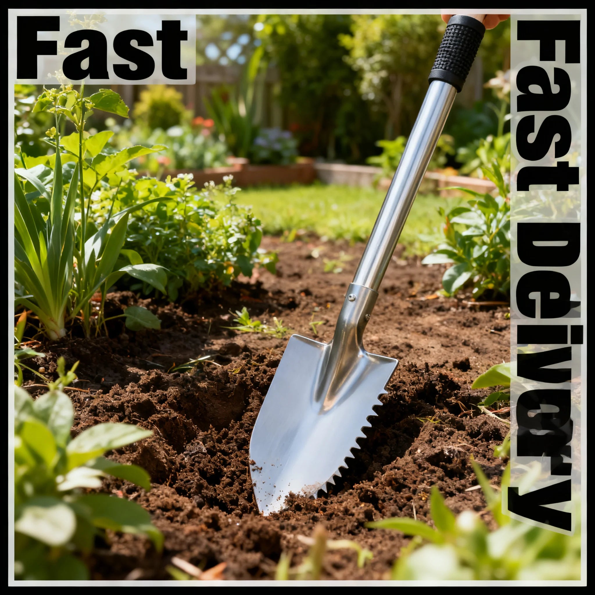 Heavy Duty Stainless Steel Garden Trowel – Non-Slip Grip Garden Hand Trowel Zpaxo