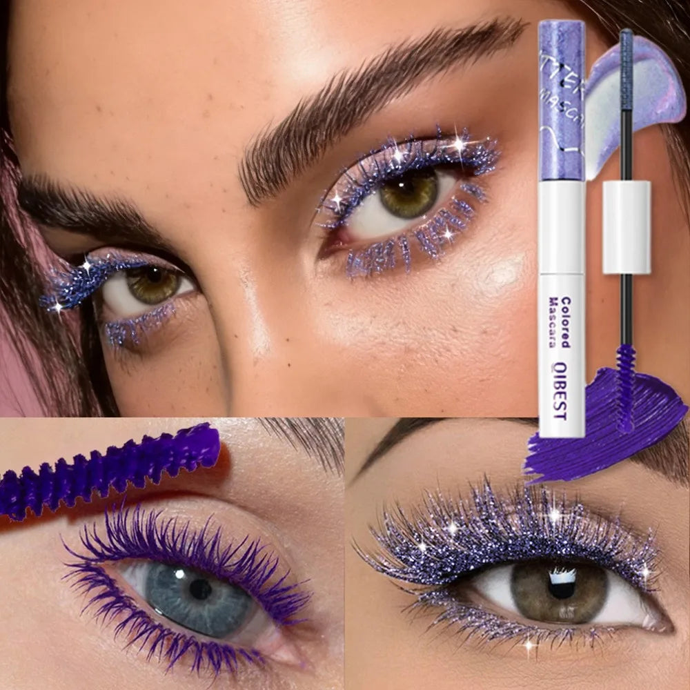 Double Head 1 Mascara Silk Fiber Lash Volume Waterproof Lasting Zpaxo