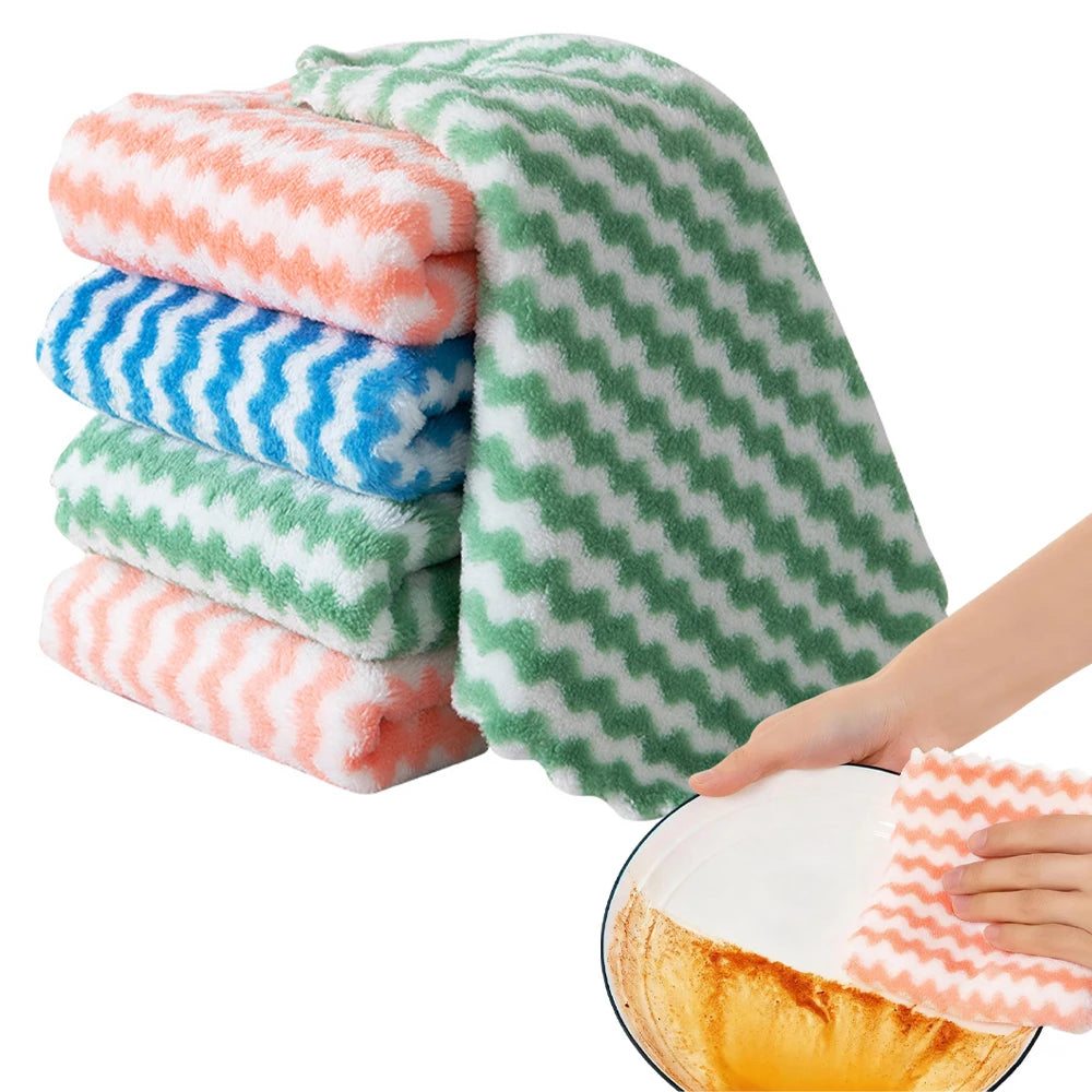 Microfiber Kitchen Dish Cloths – Super Absorbent Cleaning Rags