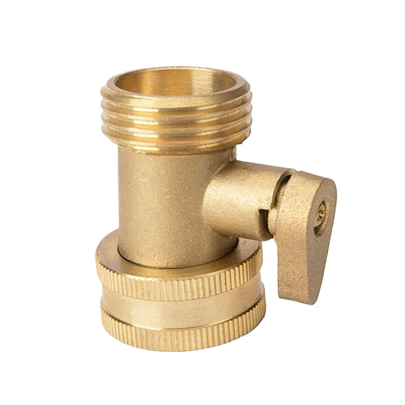 3/4 Garden Hose Shutoff Valve Brass Water Hose Faucet Connector For Garden Watering Coupler Joint Connect Repair Zpaxo