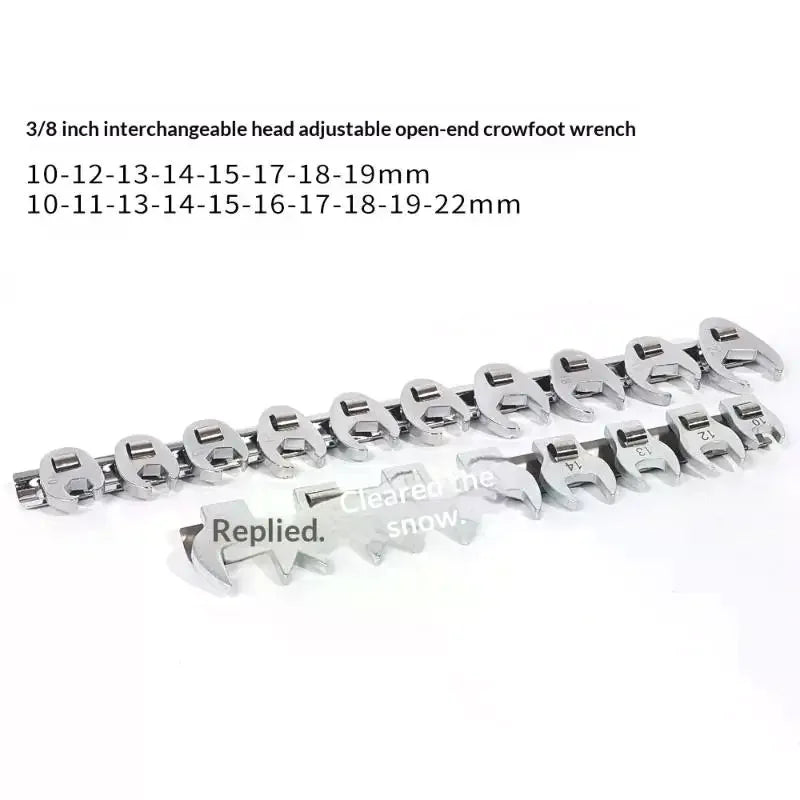 9 Flare Nut Wrench Crowfoot Storage Rack Horn Dual Purpose Wrenches Zpaxo