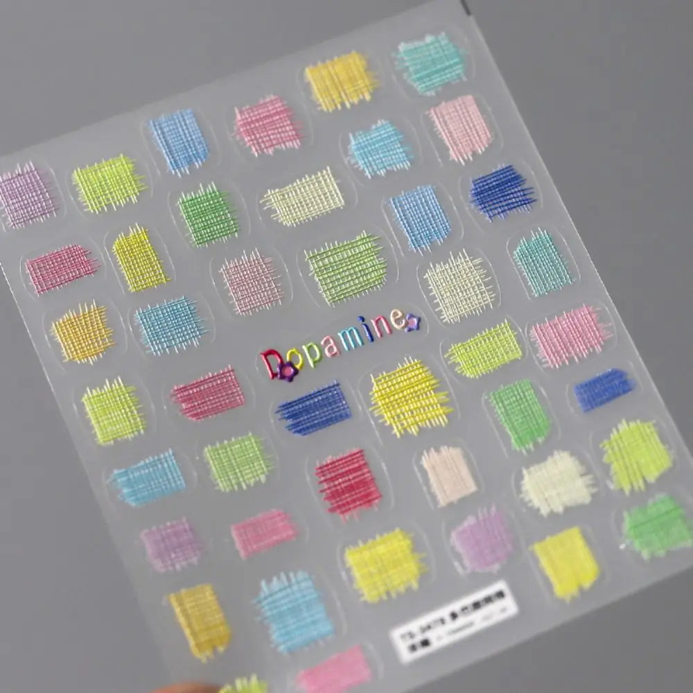 5D White Flower Nail Stickers Charm Simple Floral Petal Sticker Zpaxo TS-3478-about 10x8cm