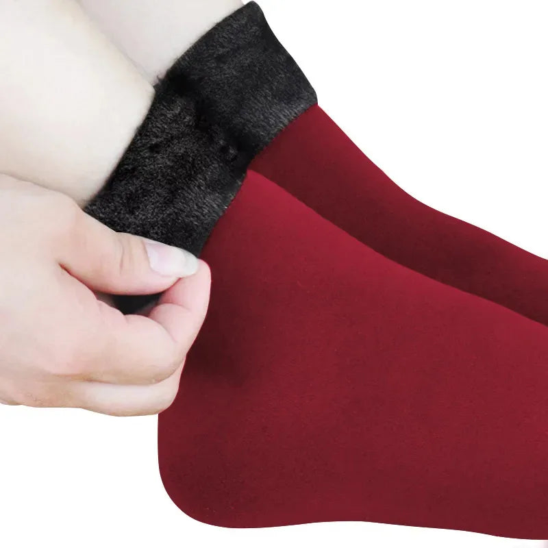Women's Velvet Plush Floor Socks – Warm Thick Winter Home Socks