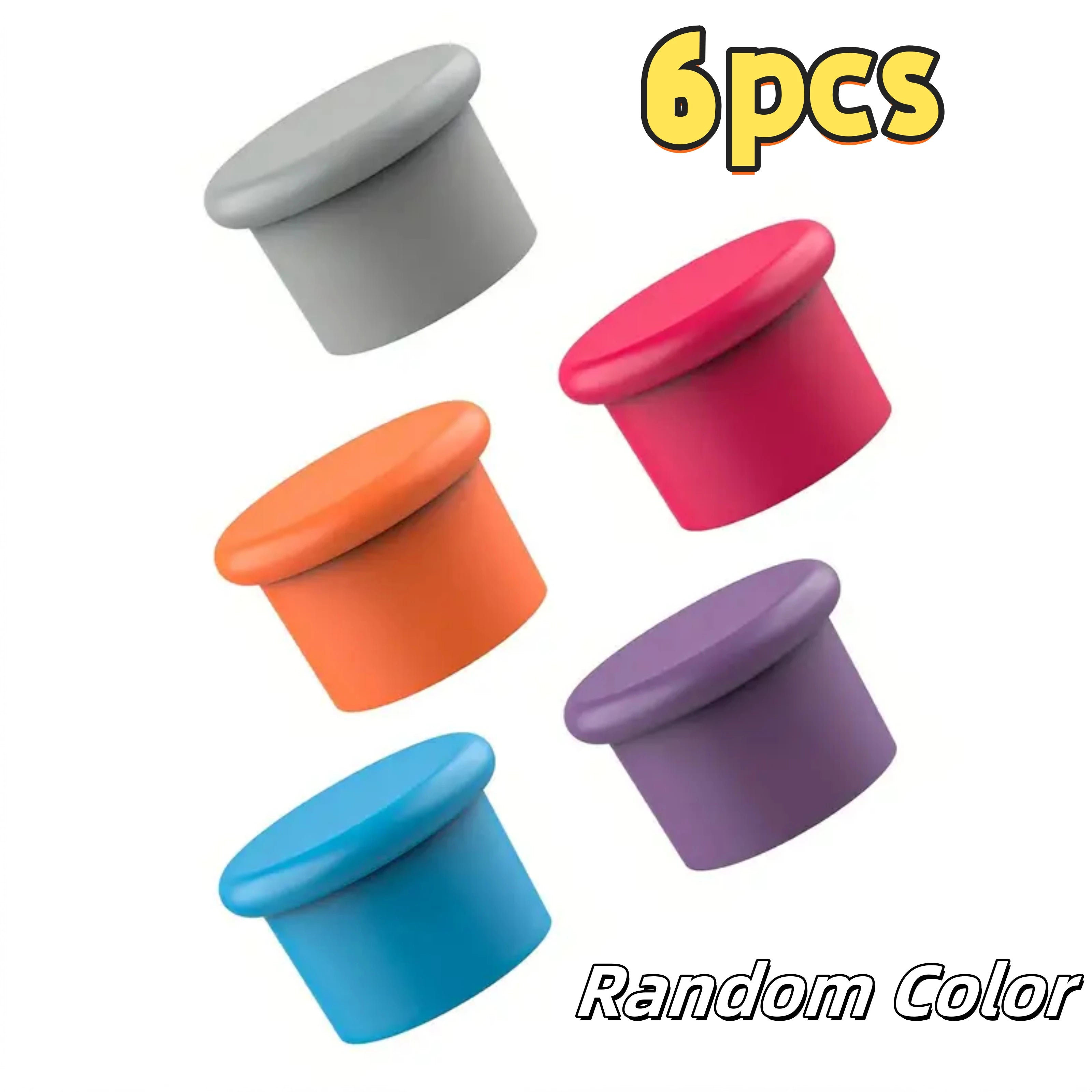 Silicone Wine Stopper Reusable Leak-Proof Cap, Universal Fit for Xmas Bday NYE Gift Zpaxo 6PCS
