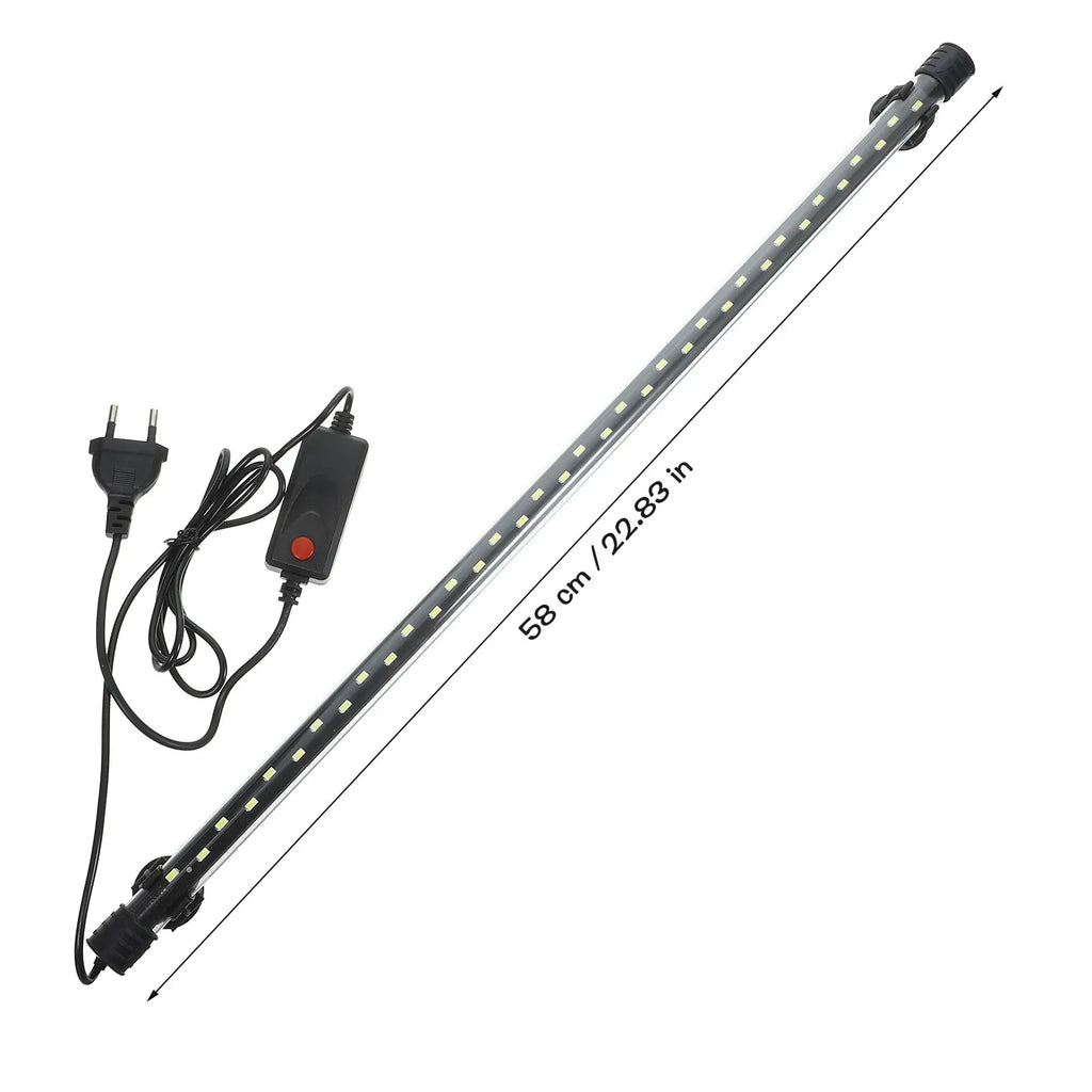 Aquarium LED Lighting Lamp Fish Tank Light Pure White Brightness