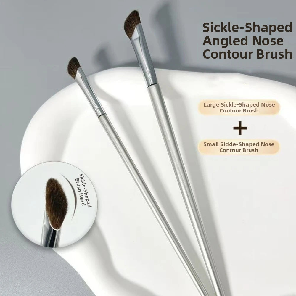 Professional Makeup Brushes Angled Triangle Gold Cosmetics Tools Kits Zpaxo