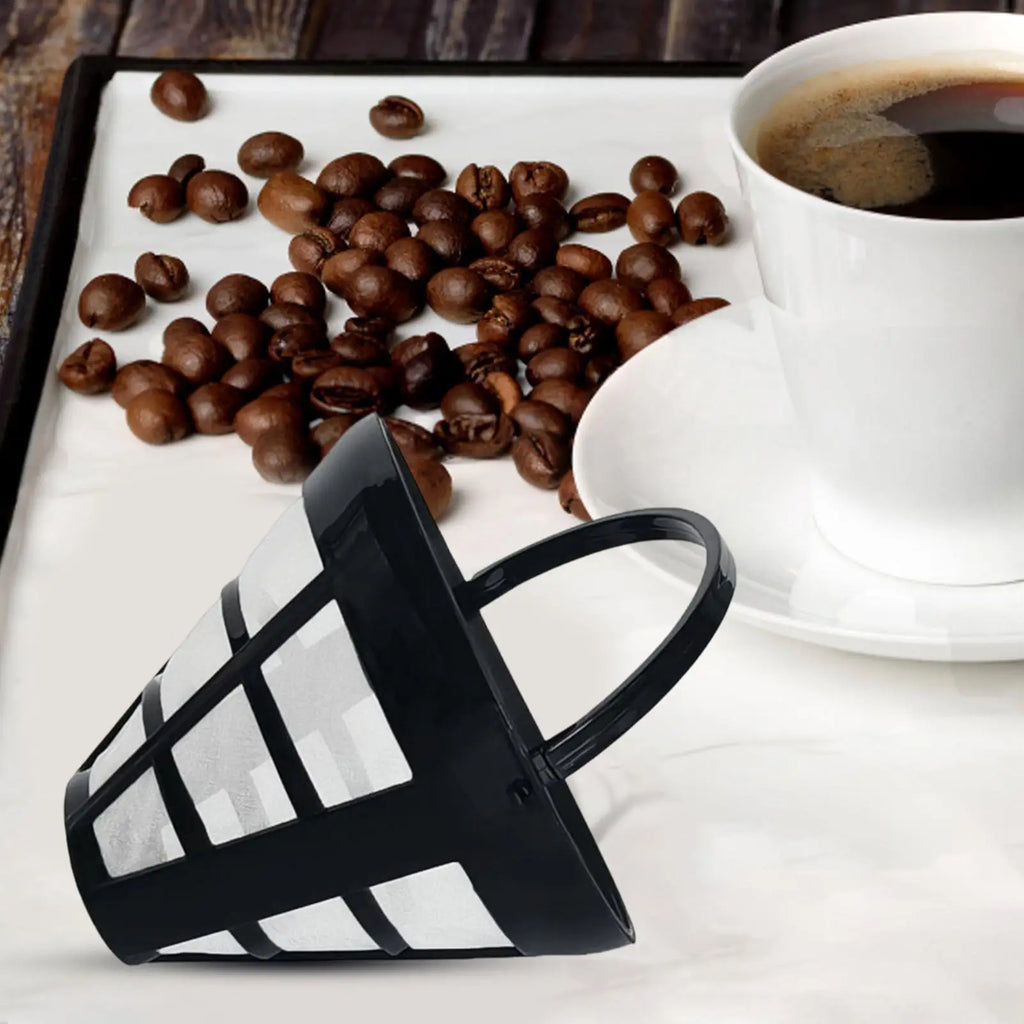 Reusable Coffee Filter Basket Cone Shape Fine Mesh Strainer Cup Maker